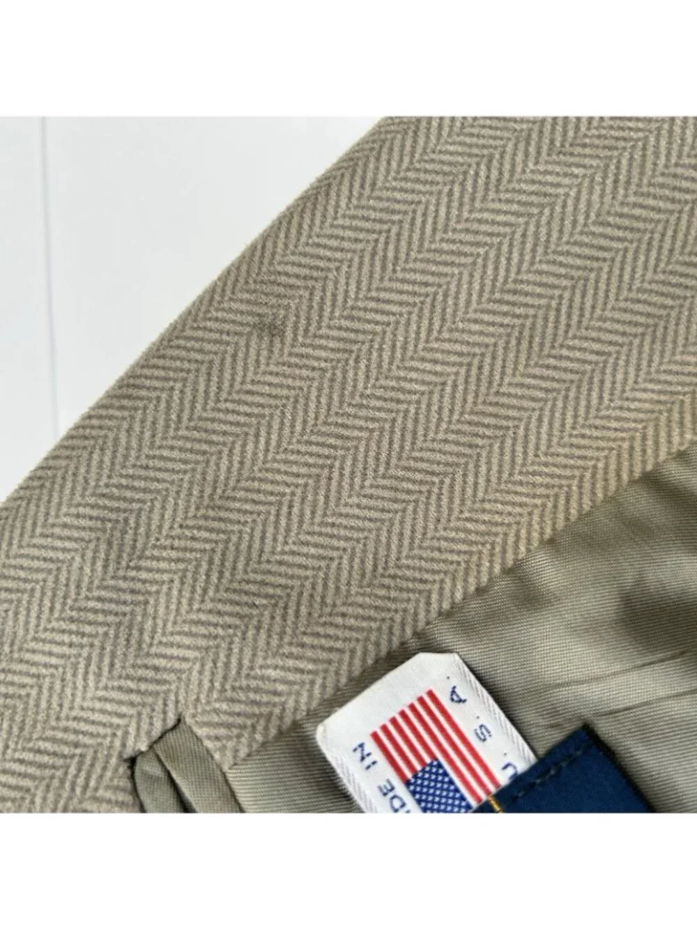 Circle S Ranch Western Herringbone Gray Yoke Sportcoat Blazer Mens Size 42R USA
